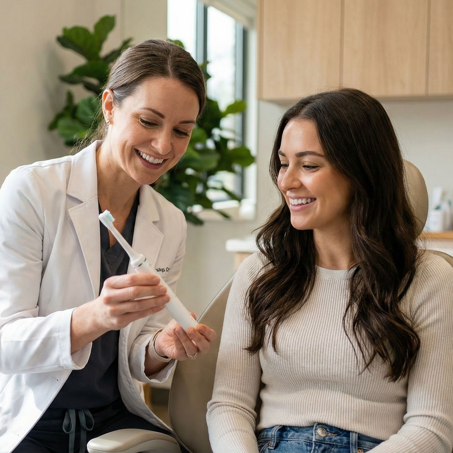 Den anbefalte bevegelsen fra tannlegene.